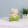 Frog Glasses Holder Eyeglass Display Stand Resin Animal Figurine Statue Desktop Decoration Sunglasses Eyewear Keeper Spectacle Display Rack