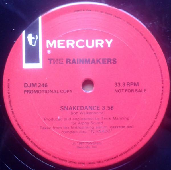 12-дюймовая пластинка RAINMAKERS 2 Snakedance DJM246 Mercury 1987 Канада Рок Б/у