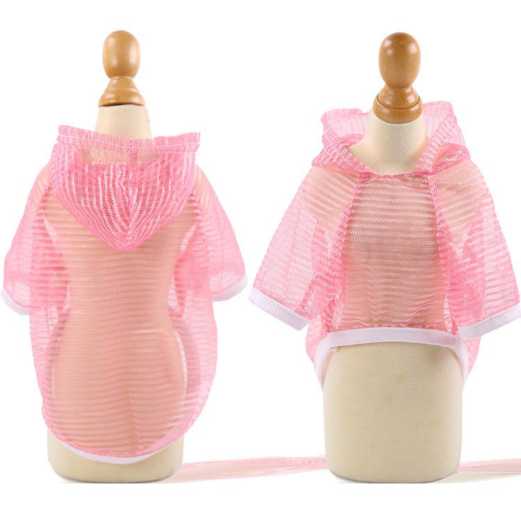 Весна/лето дышащая одежда для кошек и собак солнцезащитный жилет с капюшоном товары для животных маленький средний плюшевый мишка для собак Bigbear