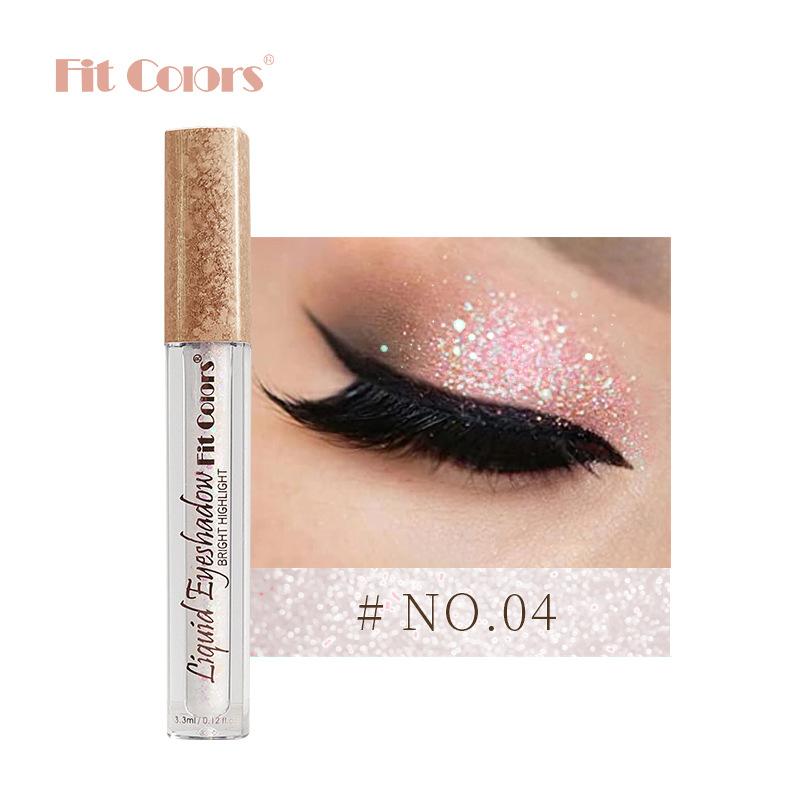 Fit Colors Жидкий жемчужный свет - тени для век с металлической текстурой легко окрашиваются Жемчужный свет, тонкие тени для век Жидкость для губ