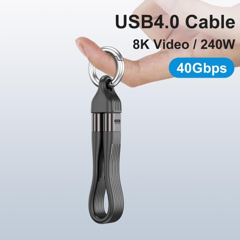 13 см USB4 Кабель для PD240W Power Delivery и 40 Гбит/с Передачи Совместимый 8K Видео Передача