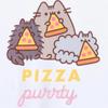 Pusheen Футболка с короткими рукавами для девочек Pizza Purrty