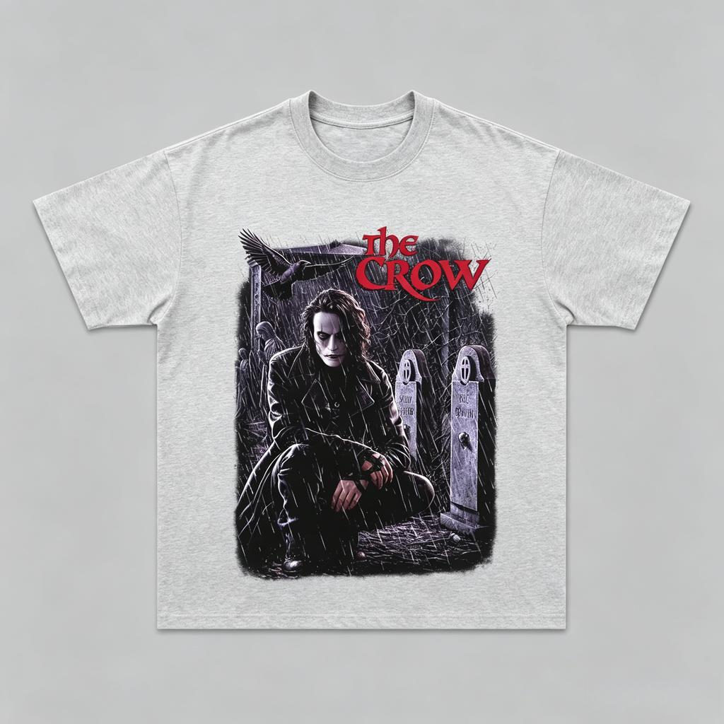 The Crow Eric Draven Vintage Movie Graphic Tshirt Unisex Unisex Casual Cotton Streetwear Fans Top Summer New Cotton Breathable Tees