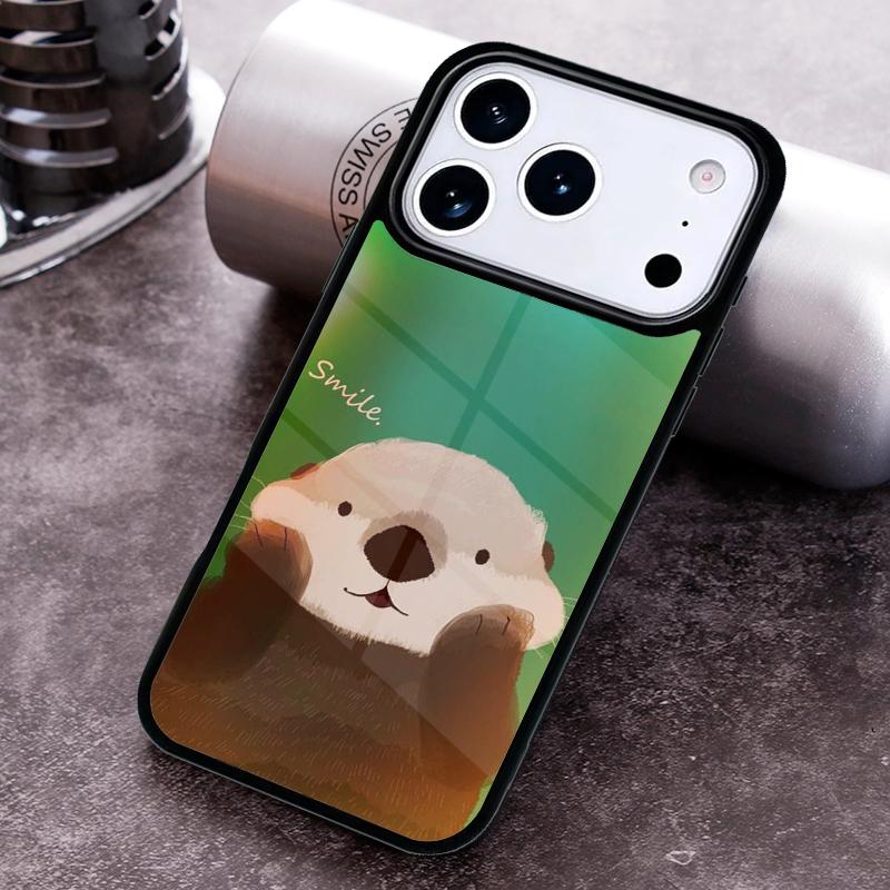 Милый мультяшный выдра Чехол для телефона Для iPhone 17 16 15 14 13 12 11 Pro Max Plus 17Air Мягкий силиконовый чехол