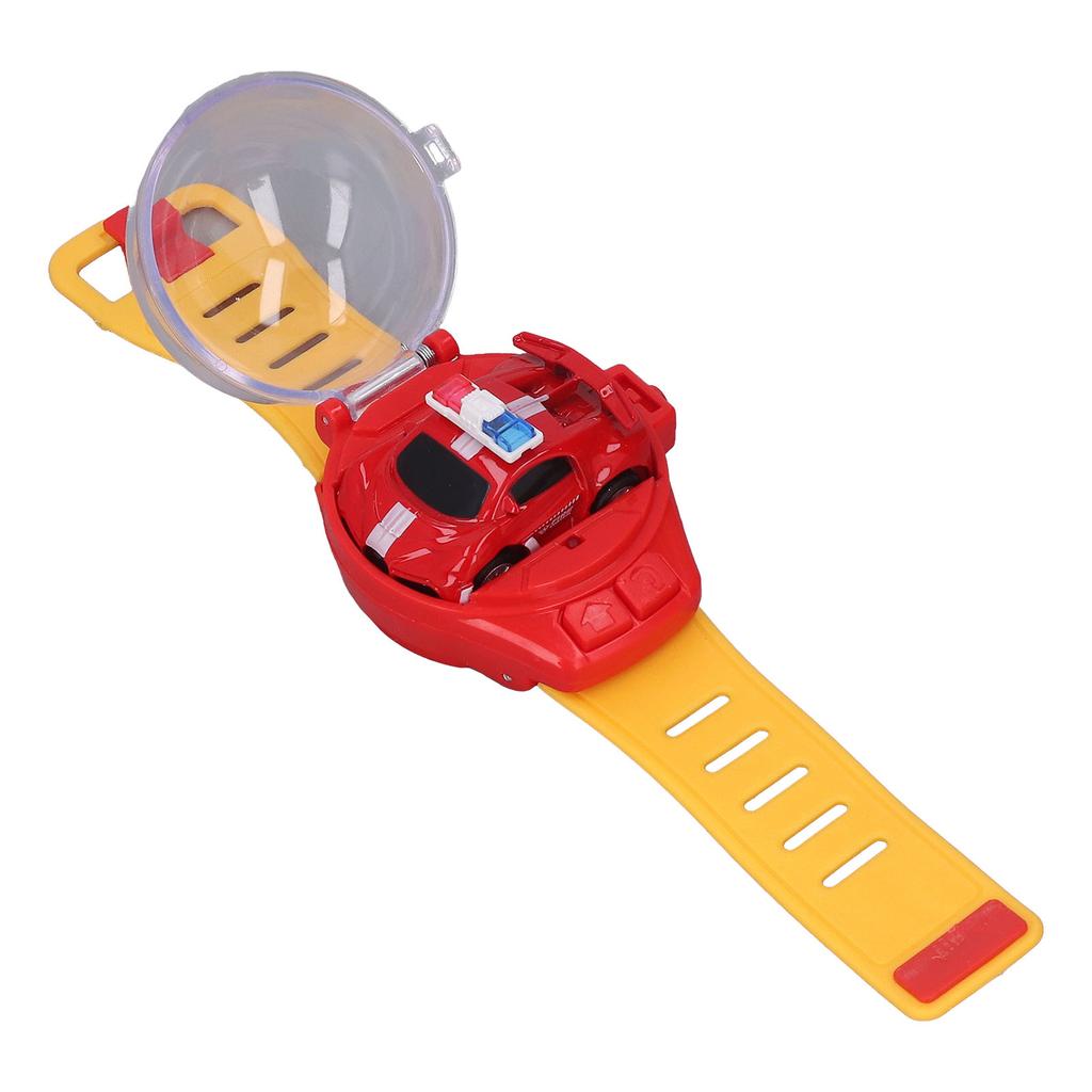 Мини Игрушка Машинка на Радиоуправлении Часы 2.4 ГГц Мультяшная Милая Зарядка от USB Часы Машинка на Радиоуправлении Игрушка для Мальчиков Девочек Подарки Красный