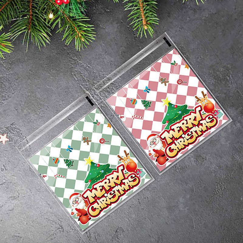 Веселый рождественский набор Санта-Клауса Подарочный мешок для печенья Рождественская домашняя вечеринка Форма для печенья Рождество Новый год DIY Украшения Наклейки