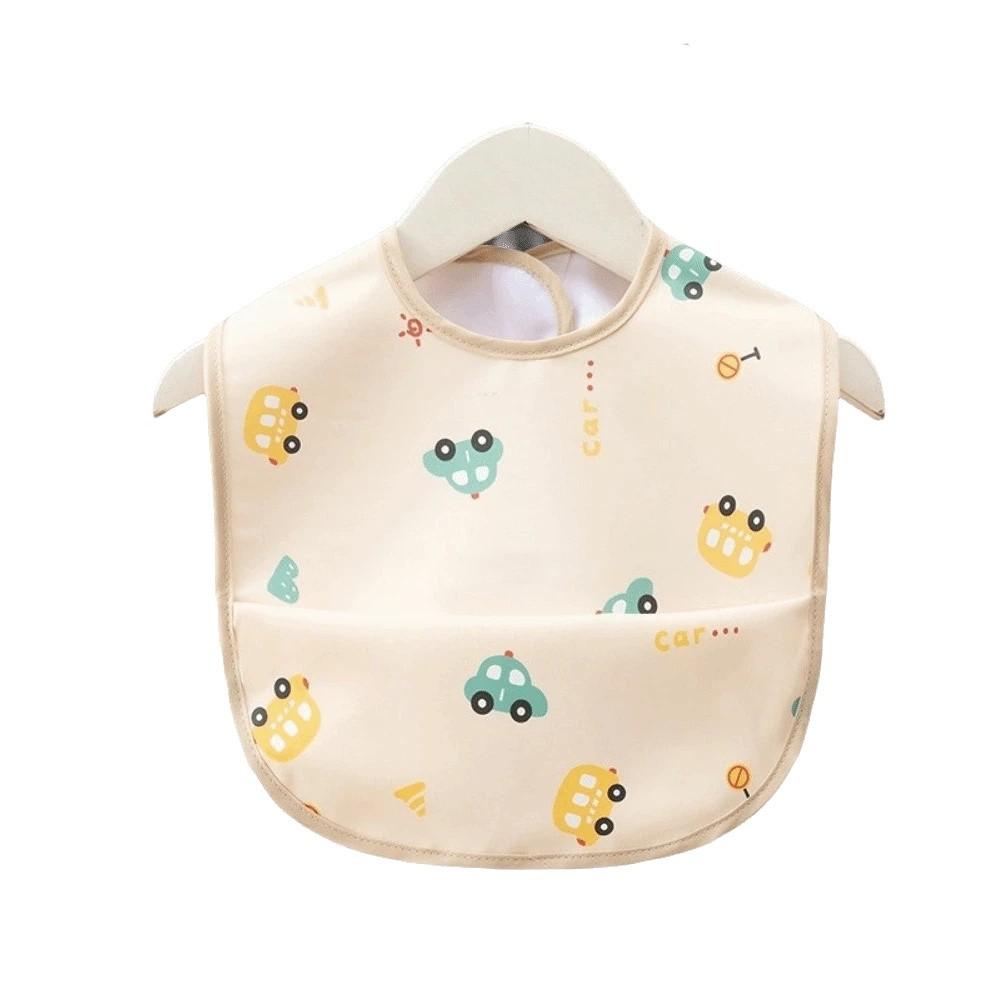 Waterproof Baby Feeding Bib Adjustable Baby Apron Easy Clean Toddlers Feeding Apron Mealtime