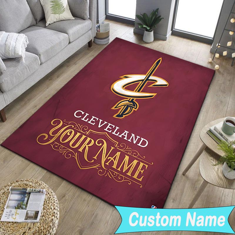 Custom NameCleveland Lights Shadows Carpet, Indoor Rug, Chair Rug, Living Rooms, Doormat Made From Polyester Home Decor Birthday Christmas Gifts