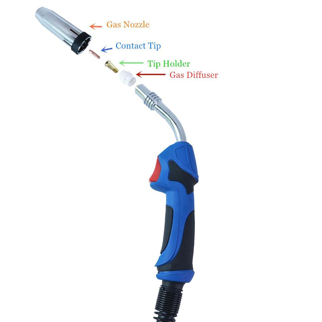 Контактный наконечник 24KD, 20 шт., наконечник горелки для сварочного аппарата Ecu MIG