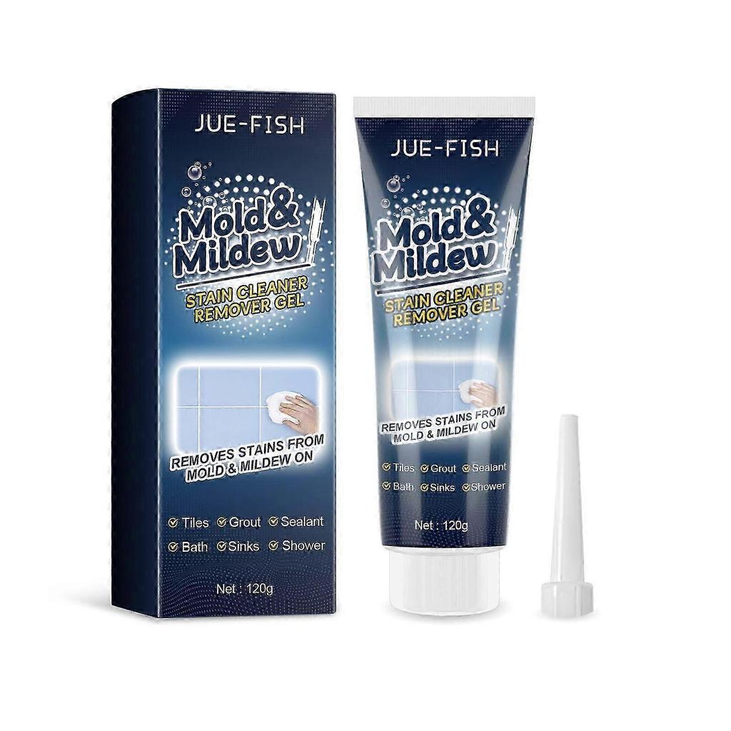 Mildew Remover Gel - Powerful Multi-Surface Mold & Mildew Stain Cleaner for Bathroom, Tiles, Ceilings & Stone Countertops - Easy 3-10 Hour Application