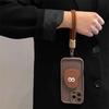 Чехол-подставка для телефона в форме глаза с подушкой безопасности и ремешком через плечо для iPhone 14, 15, 16 Pro Max.