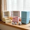 Миниатюрный двухдверный холодильник для кукольных домиков - Игрушка для ролевых игр на кухне