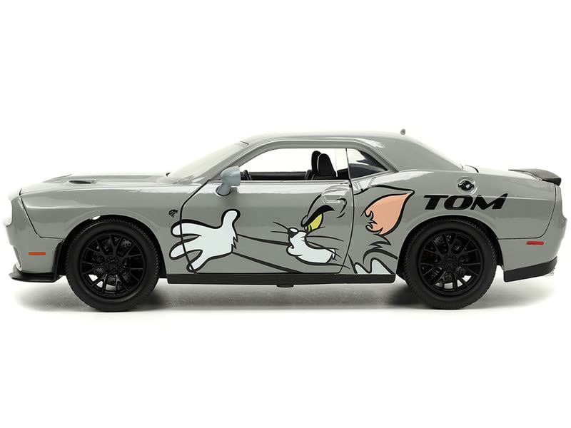 JADA TOYS Том и Джерри Том Фигурка Dodge Challenger Hellcat Hollywood Ride TOM JERRY 33722 1/24 & & [Предмет]
