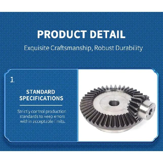 1Pair 1:2 Bevel Gear 1M15Teeth+30Teeth Inner Hole 6mm 90 Degree Drive Commutation Steel Gears Steel Gears Screw M5