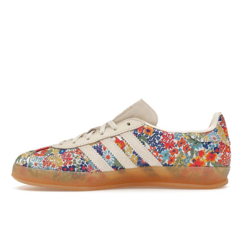 Liberty London X Adidas Gazelle Indoor Floral Embroidery Women Sneakers Cream Off-White Gum JP5309