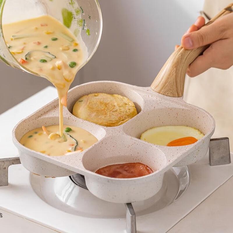Yoshida Master 4-Hole Non-Stick Breakfast Fry Pan