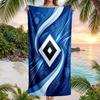 Футбольное пляжное полотенце Hamburger SV Мягкое из микрофибры Летнее полотенце Быстросохнущее Впитывающее полотенце для пляжа Бассейна Путешествий