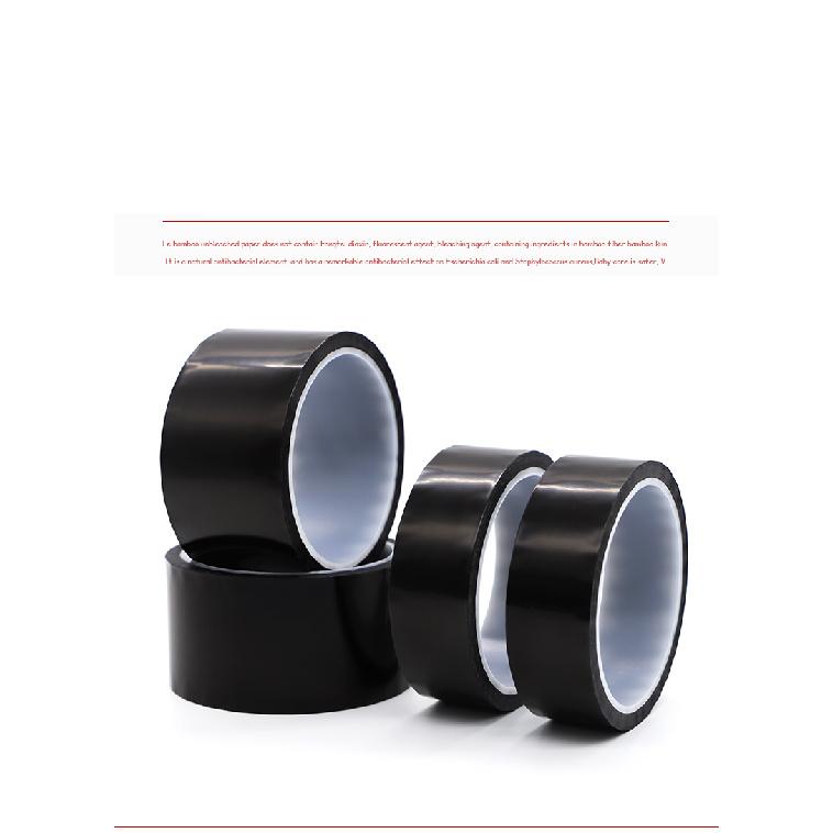 Black Kapton Tape Insulation Voltage Resistant Matte Shading High Temperature Resistant Polyimide Adhesive TapePinstriping Tape 3