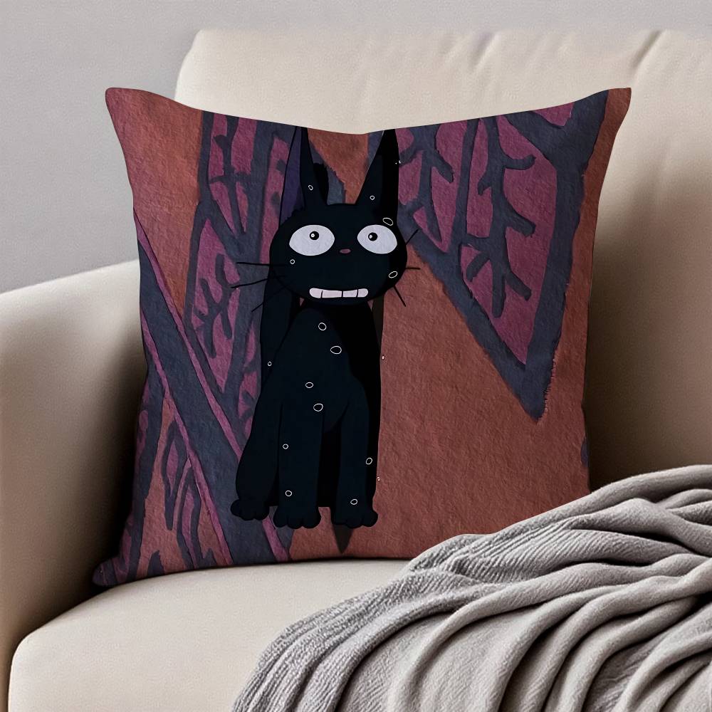 Милая кошка J-Jiji Наволочка Антипылевой клещ Наволочка Невидимая молния Шелковистый Короткий плюш Чехол на подушку для дивана