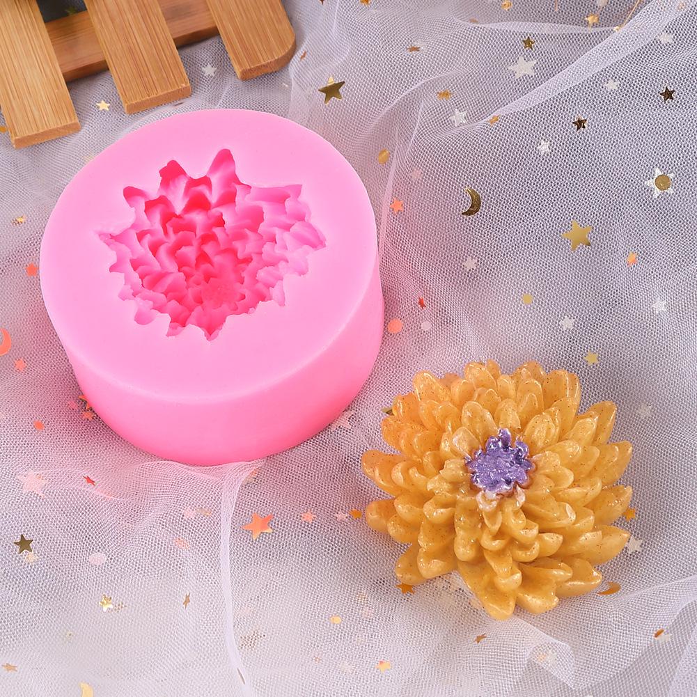 Силиконовая форма «3D Цветок Пиона» для свечей, мыла и resin art