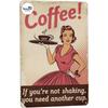 Retro Barista Tin Sign 8x12IN Vintage Metal Wall Art Coffee Shop Kitchen Decor