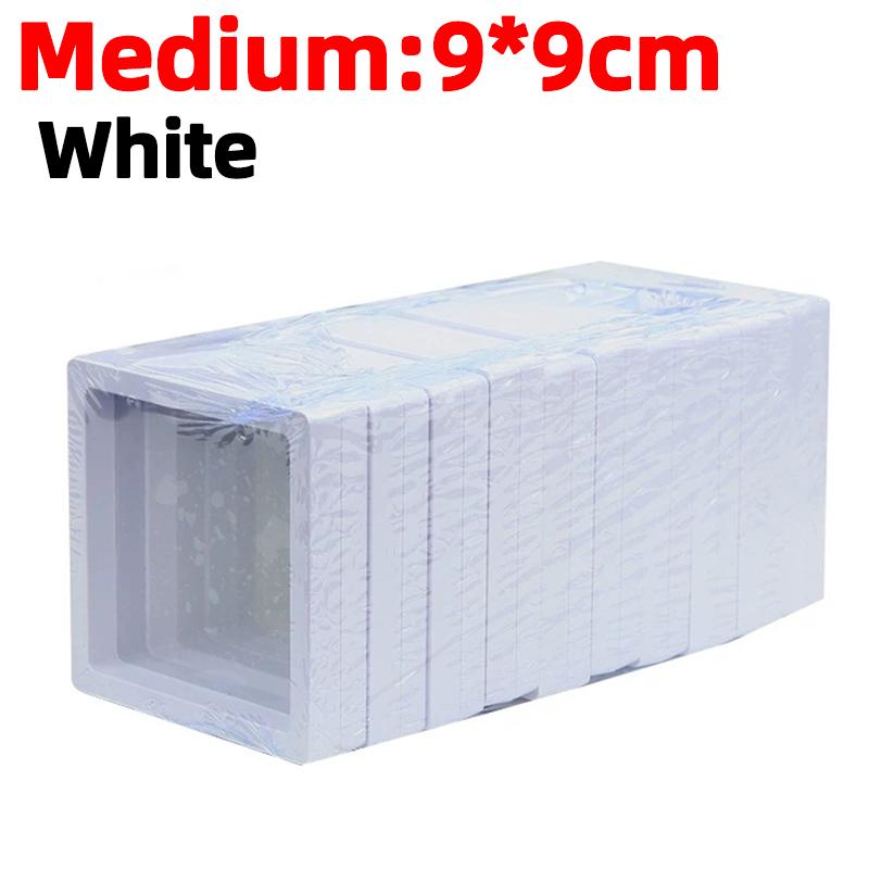1-20pcs Floating Display Box with Base, Transparent Film Display Box Challenge Coins Specimens Jewelry Display Storage Wholesale