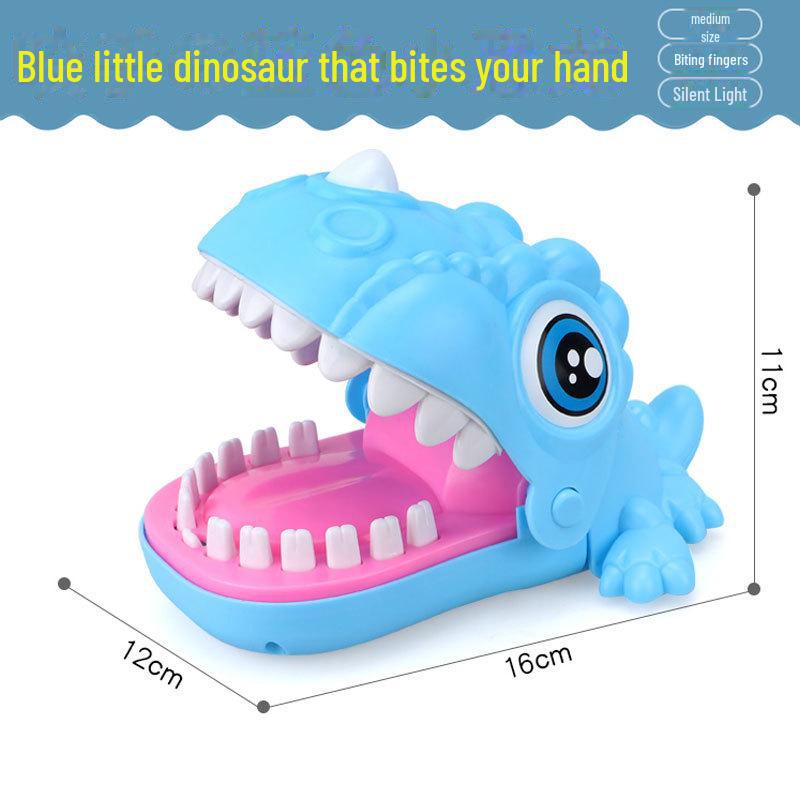 Большая игра с кусающимися зубами акулы и динозавра - игрушка-фокус для родителей и детей