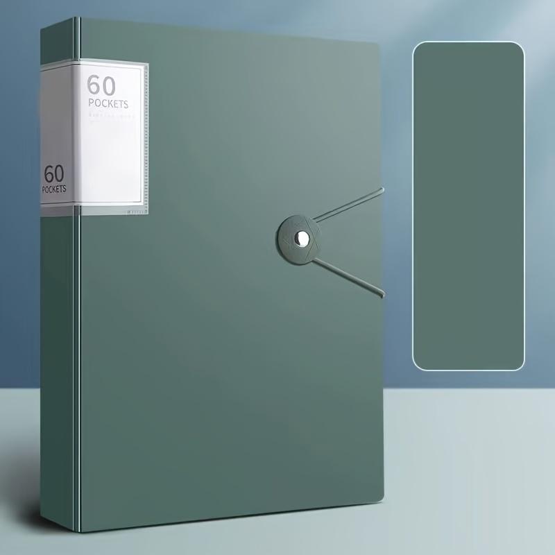 Папка-органайзер А4 с 60 карманами - Водонепроницаемый ПП органайзер для документов для контрольных работ и семейных записей