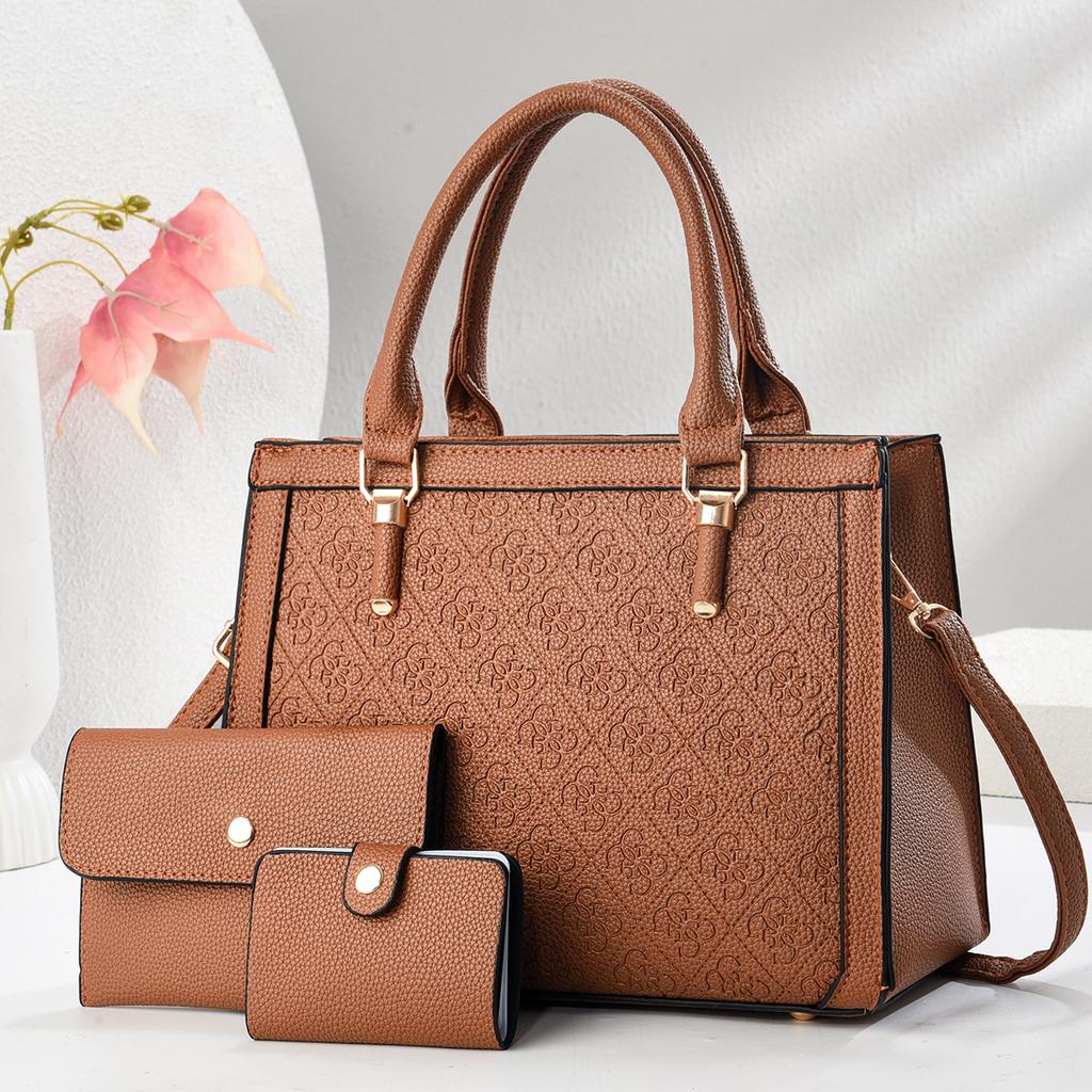 Новый высококачественный модный дамский цветочный комплект из трех предметов, большая вместимость, простая сумка на плечо «все в одном», трендовая сумка