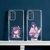 R-Raiden Shogun Genshin Чехол для телефона Samsung Galaxy S24 S25 S23 S22 S21 Plus S24 S25 Прозрачный чехол