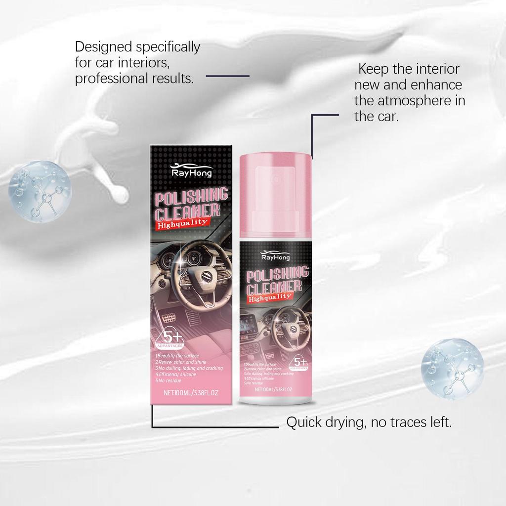 RAYHONG Полироль для салона автомобиля, полирующее средство, средство для чистки и полировки салона автомобиля