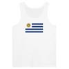 Débardeur - Drapeau de l'Uruguay - Блан - 100% хлопок - Coupe ajustée - Mixte