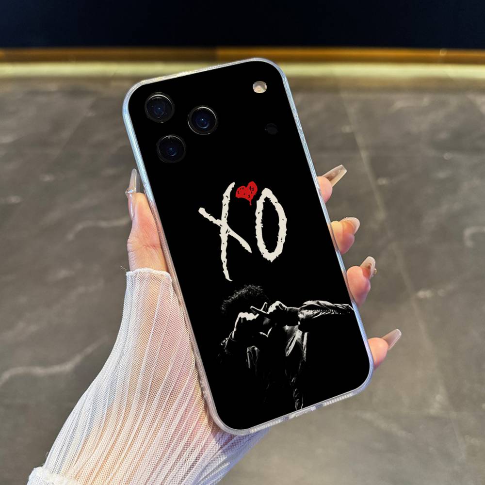 Чехол для телефона The W-Weeknd XO для iPhone 17,16,15,14,13,12,11 Pro,Max,Plus,X,XS,XR,SE4,E Mini Прозрачный Мягкий Чехол