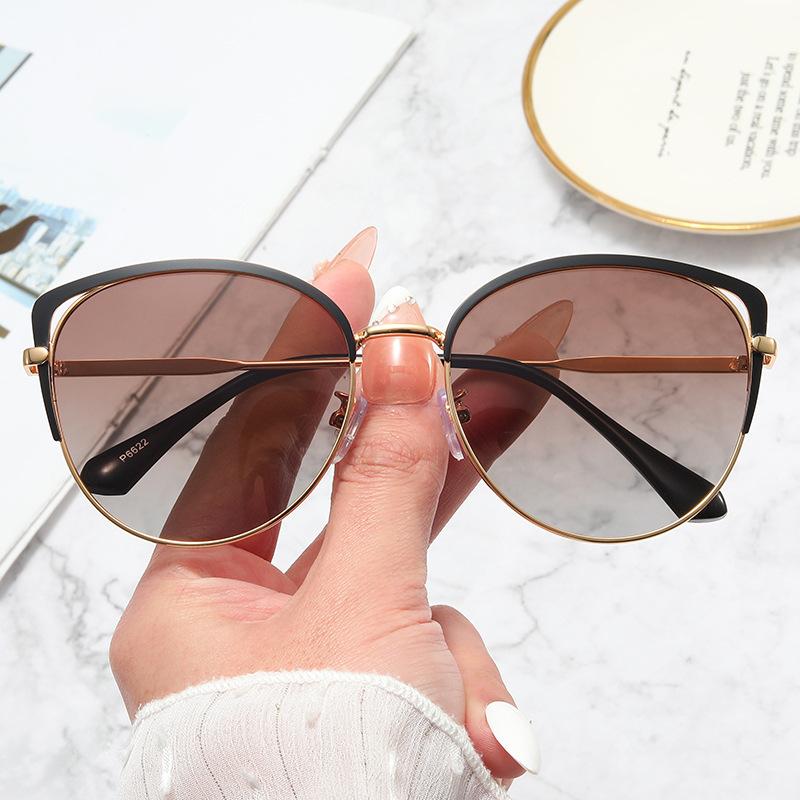 Uv Protection, Polarized Sunglasses, Women'S Gm Sunglasses, Fashionable, Big Face And Thin Feeling