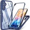 Case - BOOLING - for Samsung Galaxy A25 5G - Navy Blue - 360 Degree Protection - Anti-Scratch