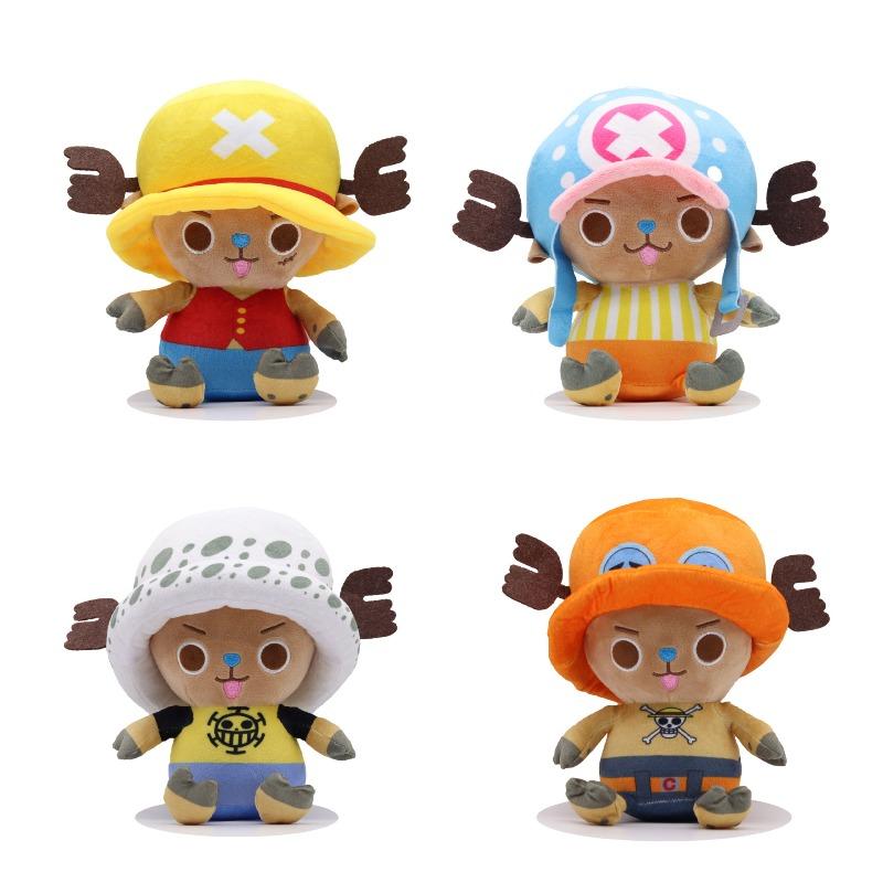 Милая плюшевая игрушка из серии One Piece, мультяшный аниме-персонаж Луффи, Зоро, Тони Тони Чоппер, креативная, приятная для кожи, подарок для фанатов