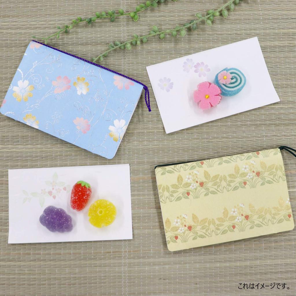 Kamiiso Японская бумага васи Кимоно Красота Кайси Набор из 5 шаров с весенней и осенней нандиной и клубникой 20 листов в упаковке (Японская бумага) (Кран,