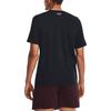Under Armour Футболка с коротким рукавом и принтом букв, круглый вырез, колледж, значок, мужские футболки, портово-голубой 1379537-001