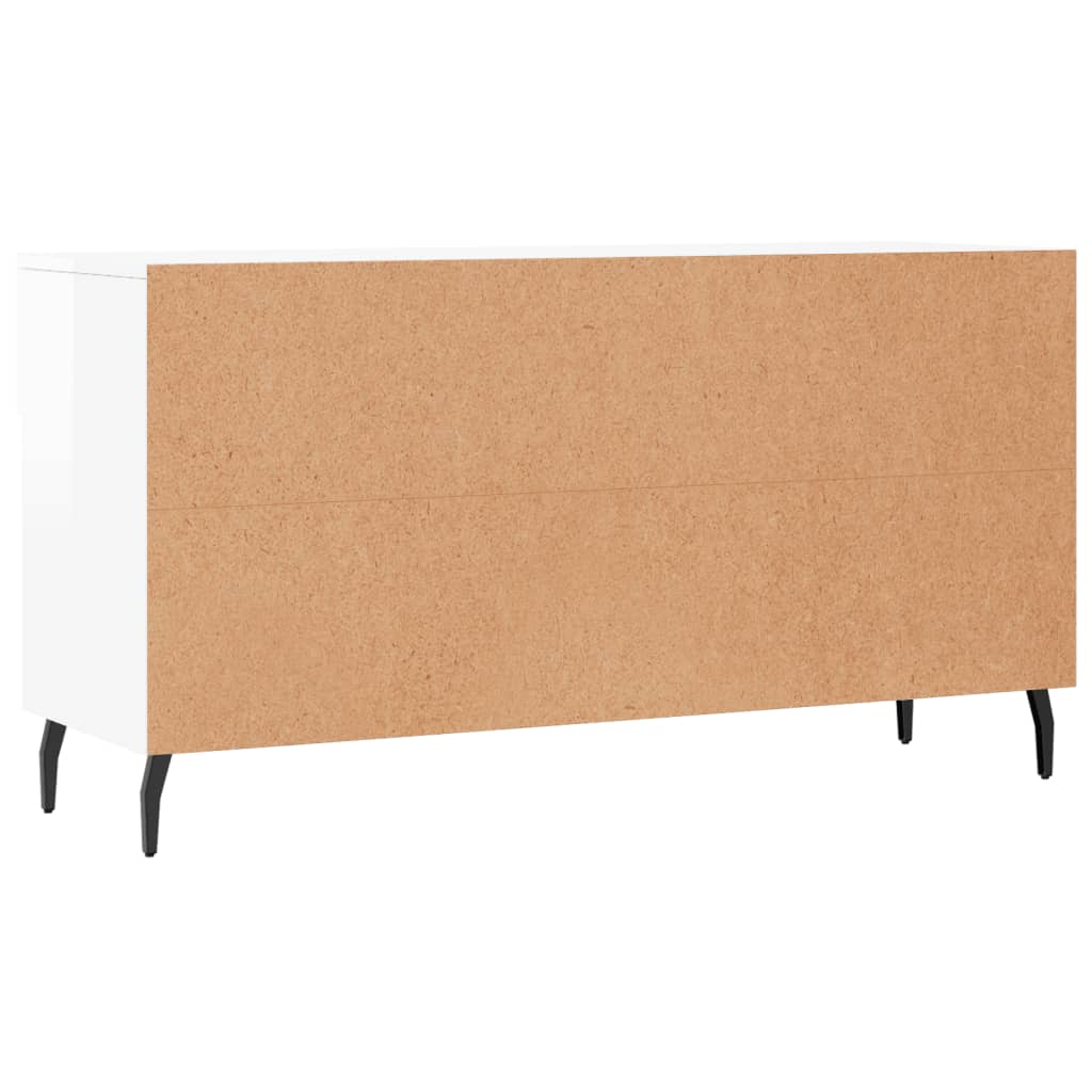 Vidaxl Ławka Z Miejscem Na Buty, Wysoki Połysk, Biała, 102X35X55 Cm