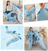 Adorable Blue Dragon Plush Toy Pillow Doll For Sleeping
