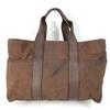 HERMES Tote Bag Hand Bag Brown