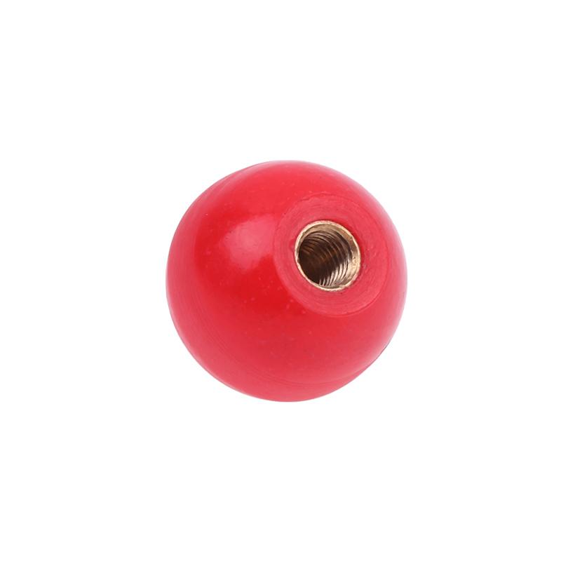 M4/M5/M6/M8/M10/M12 Красный бакелитовый сердечник Диаметр Бакелитовая шариковая рукоятка рычага Замена для станка круглая рукоятка