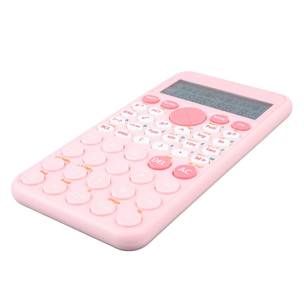 Scientific Calculator 2 Rows LCD Display 240 Functions Battery Powered Desk Calculator for Office School Business