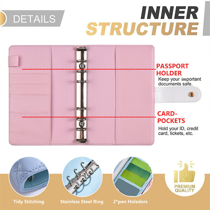 Бюджетный блокнот формата А6 Творческий блокнот с вкладными листами Планировщик Тетрадь Канцелярские товары Конверты для денег Органайзер для денег Школьные принадлежности