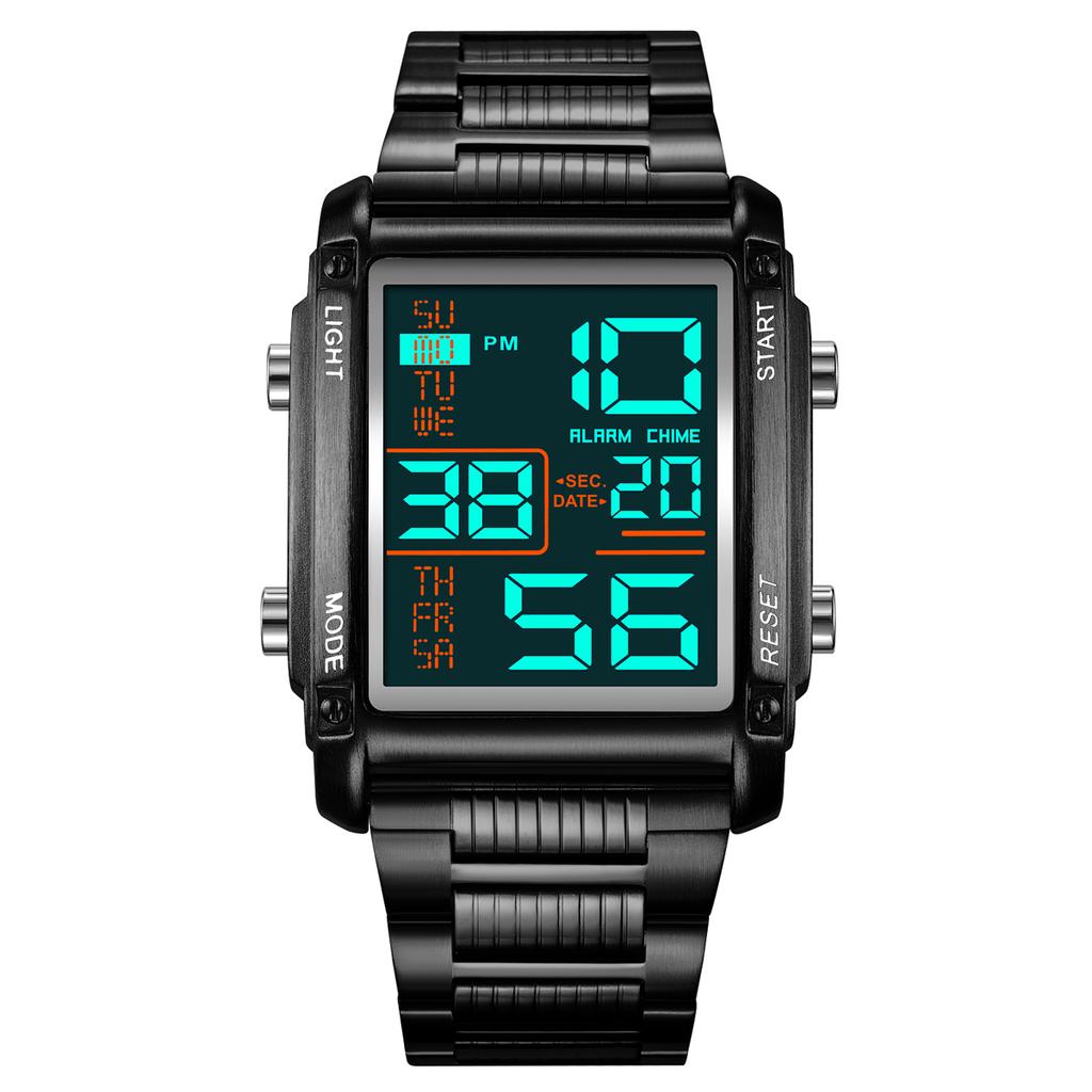 Skmei Часы для мужчин, Новое поступление, оригинальные модные спортивные повседневные цифровые часы, водонепроницаемые 30 м из нержавеющей стали, будильник недели, EL Light, мужские наручные часы