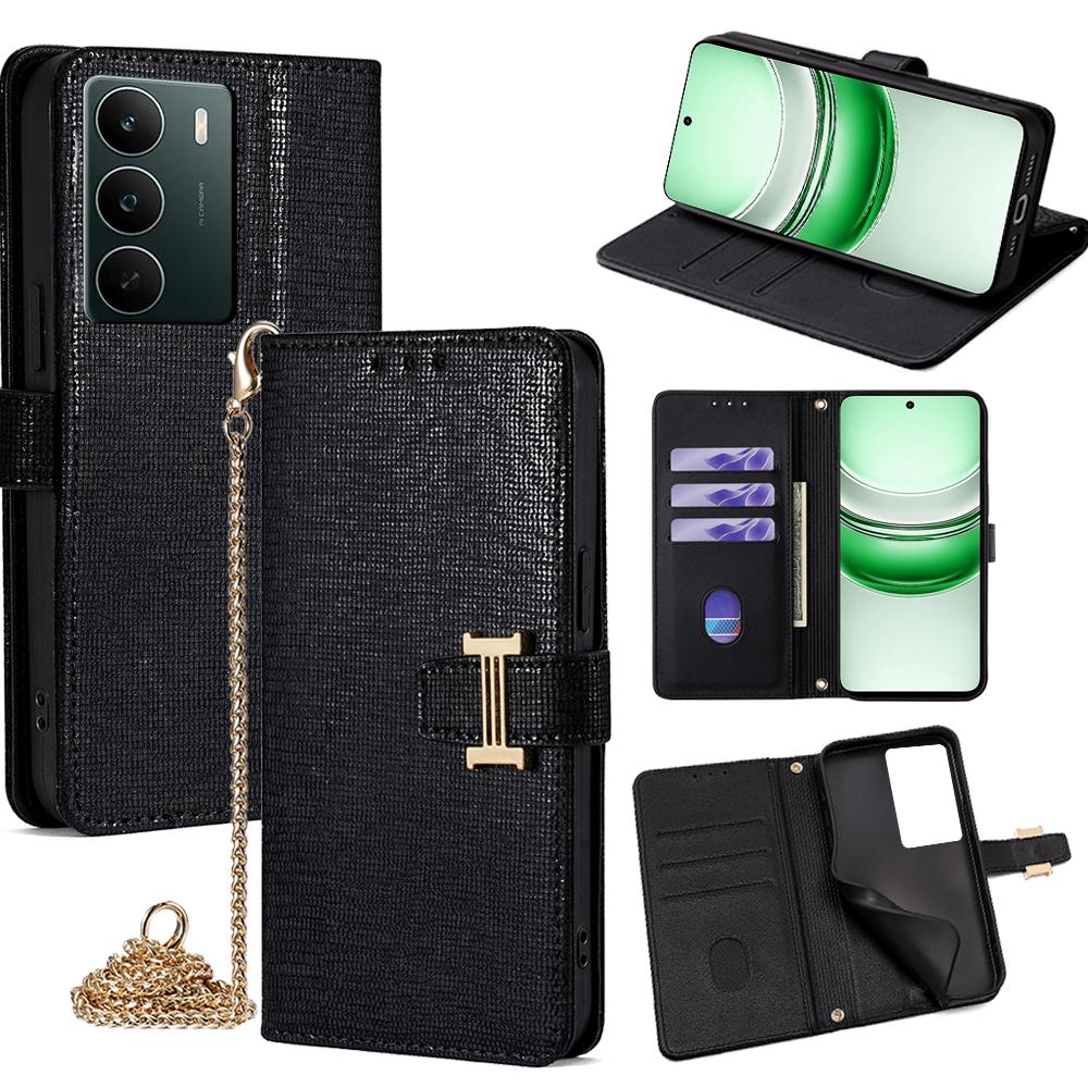 For Realme C71 4G Case Wallet Sequins Leather Crossbody Phone Cover