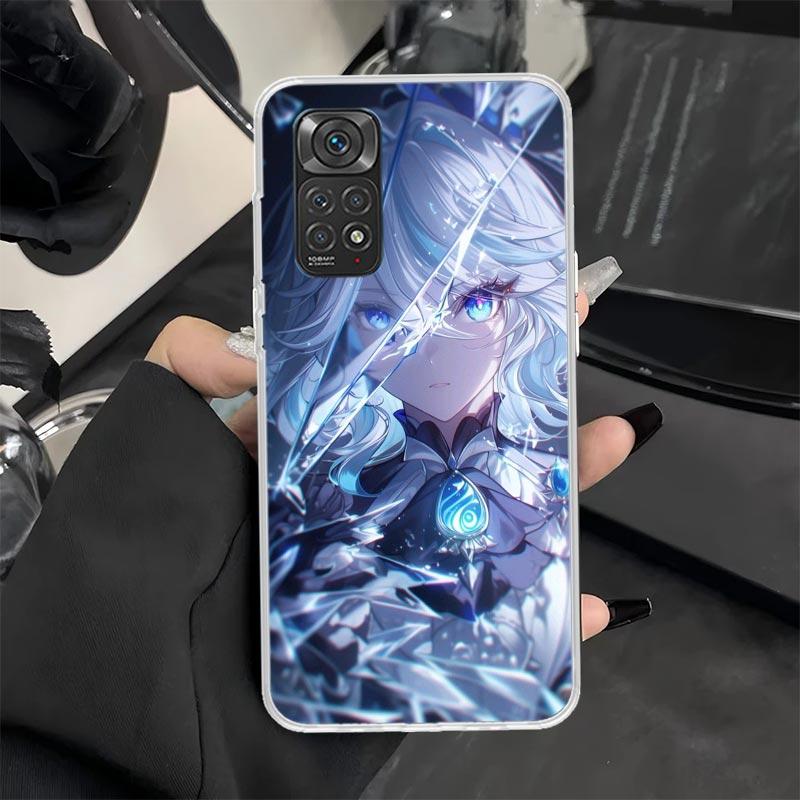 Чехол для телефона Genshin Impact Furina для Xiaomi Redmi Note 13 12S 12 11S 14 11E Pro Plus 11 10 10S 9 9S 8 8T 5G Мягкий силиконовый чехол
