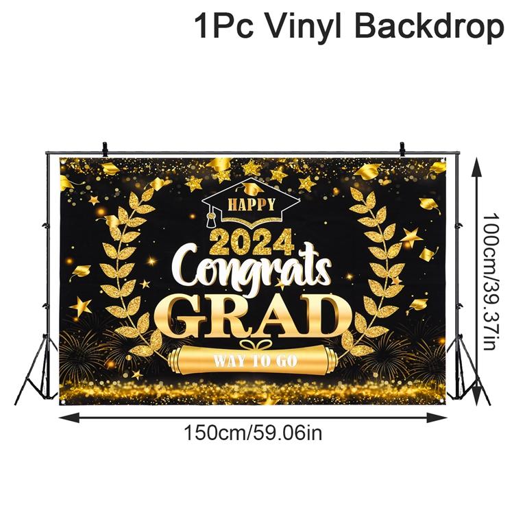 2024 Счастливый Выпускной Фон для Фото Поздравления Выпускной Вечеринка Поздравления Выпускники Фотография Фон Декор