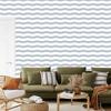 Wallpaper Stripes white and light gray, light gray background 50x1000
