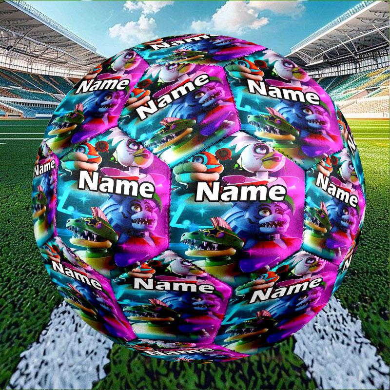 Custom Name Personalized Five Nights at Freddy's Print Size 5 Soccer Ball Training & Match Football, for Team, Kicking, Gift for Football Enthusiasts